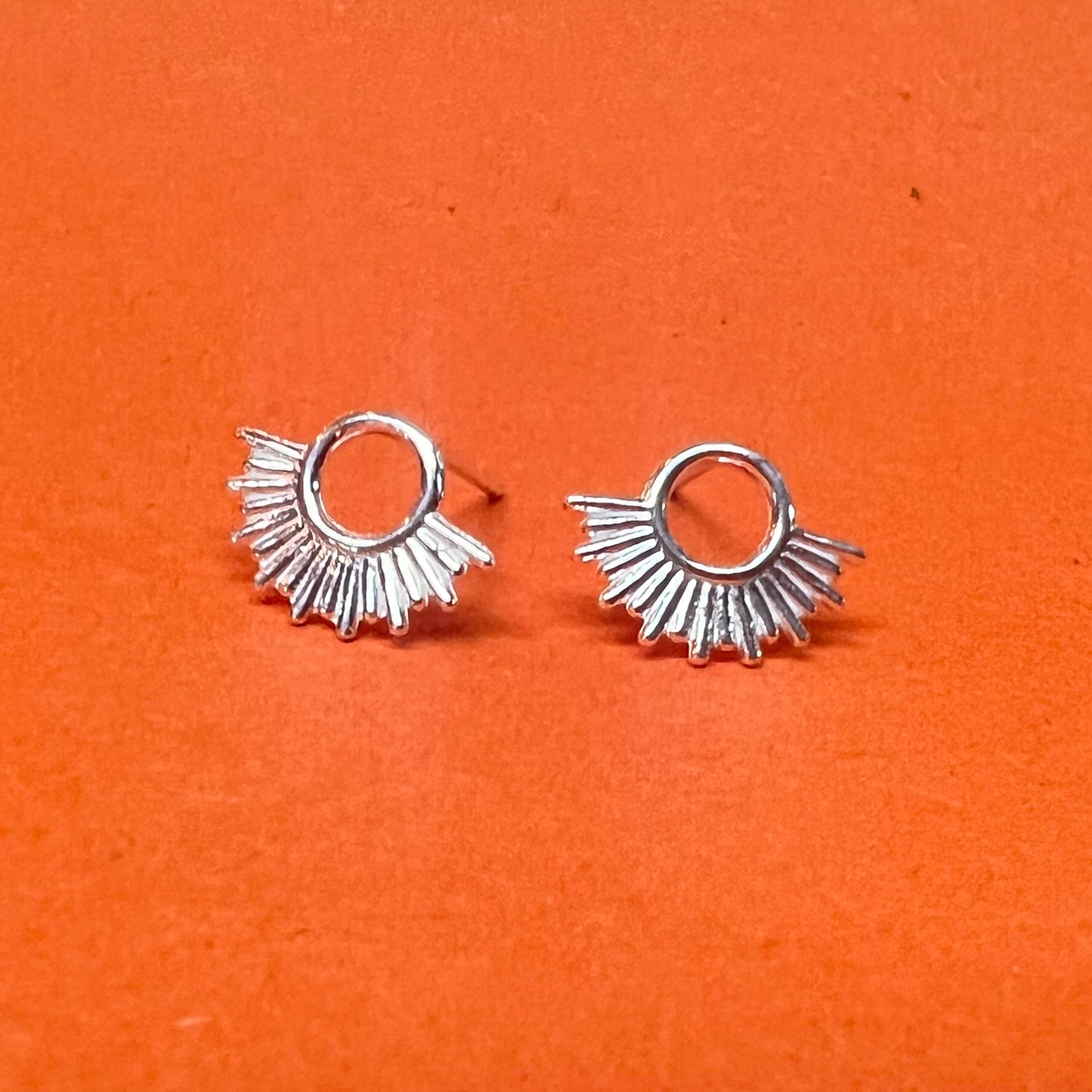 Half Sun Stud Earrings