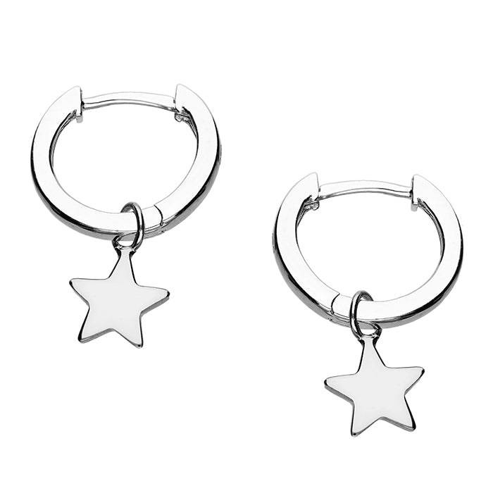 Star Huggie Hoops