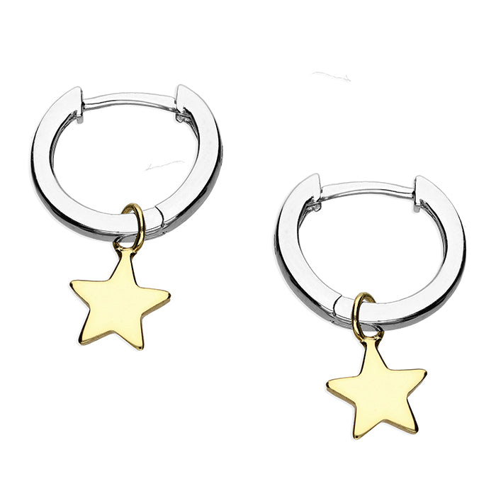 Star Huggie Hoops