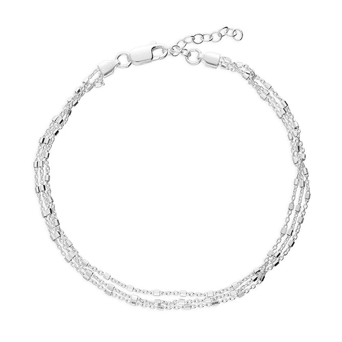 Triple Chain Anklet