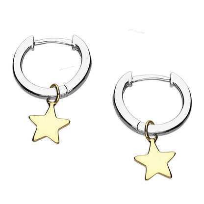 Star Huggie Hoops