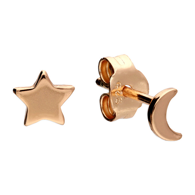 Star & Moon Stud  earrings