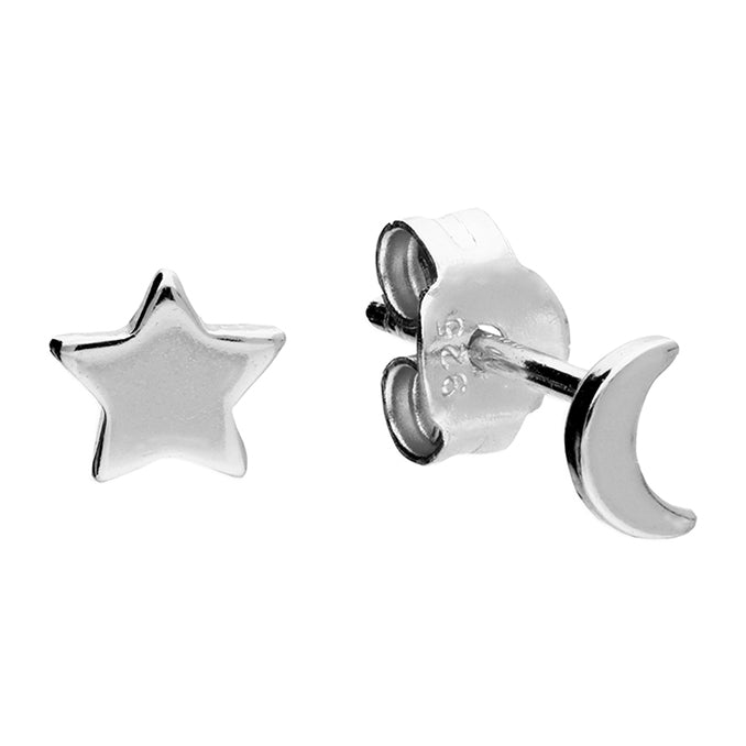 Star & Moon Stud  earrings