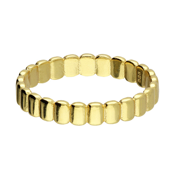 Baguette Texture Band Ring