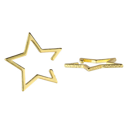 Textured Open Star Ear Cuff