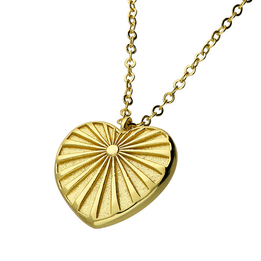 Sunburst Heart Necklace