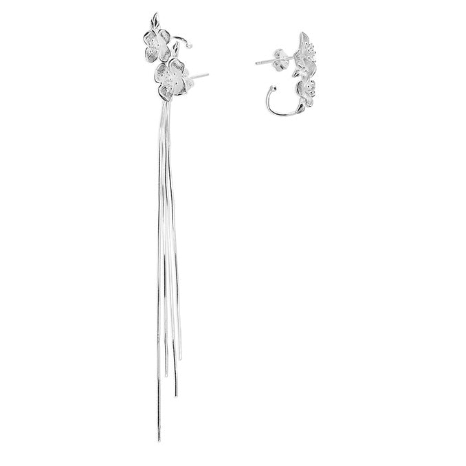 Asymmetric Flower Earrings