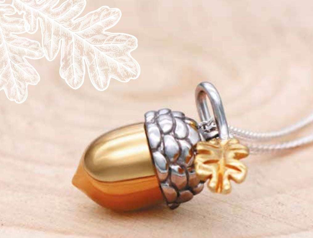 Acorn & Leaf Necklace