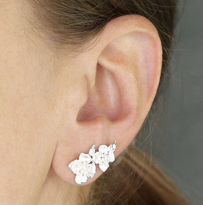 Asymmetric Flower Earrings