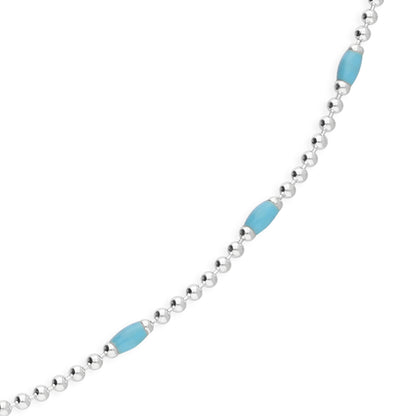 Turquoise Enamel Necklace
